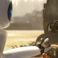 Wall-E a humanização e robotização de seus personagens.
