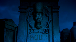 Acho a morte do Dr. Facilier uma das mais tensas da Disney. Sua expressão de horror no túmulo não ajuda.