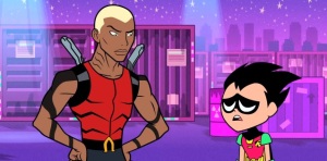 Sendo Teen Titans Go uma série de comédia, eles obviamente já parodiaram a inevitável comparação entre eles e Young Justice.