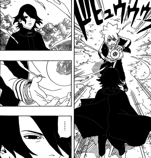 e on X: sasuke leva sakura e sarada para visitar o túmulo do clã